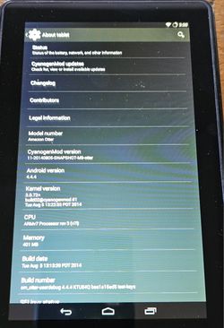 Amazon Kindle Fire HD 2nd Gen Tablet Android