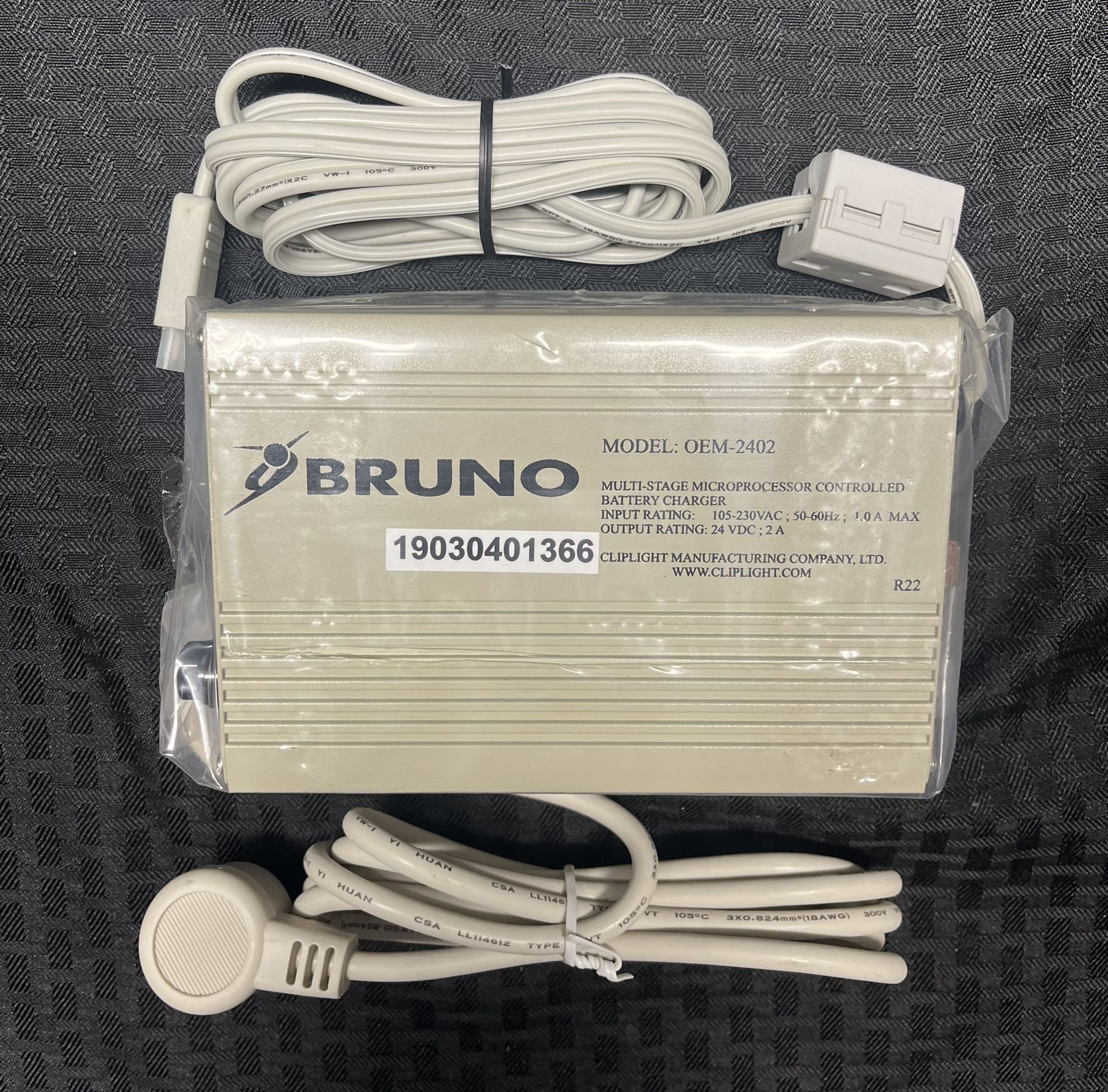 NEW - Bruno Stairlift Multi-Stage OEM-2402 Battery Charger  