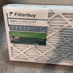 Filterbuy  16x20x1 MERV13 Indoor Air Filters (6-pack)