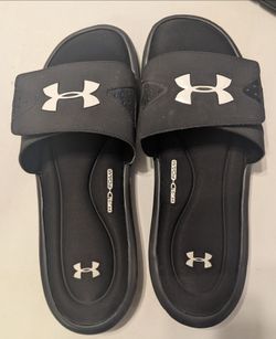 Under Armour Men's Ignite IV Slide Sandal, Black, Men's Size 12 (1252510-001)