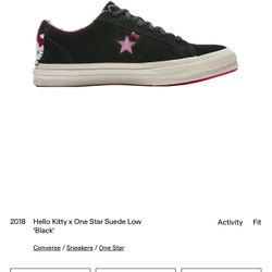 Hello kitty One star Black Suede Shoes