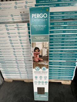 Defense+ 7.5 in. W Dark Chocolate Walnut Click Lock Luxury Vinyl Plank Flooring (17.43 sq. ft./case)