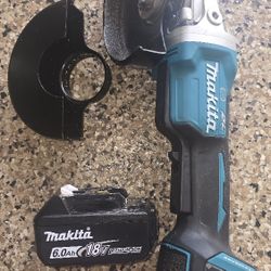 Makita Bl X Lock Grinder With 18 Amp Battery