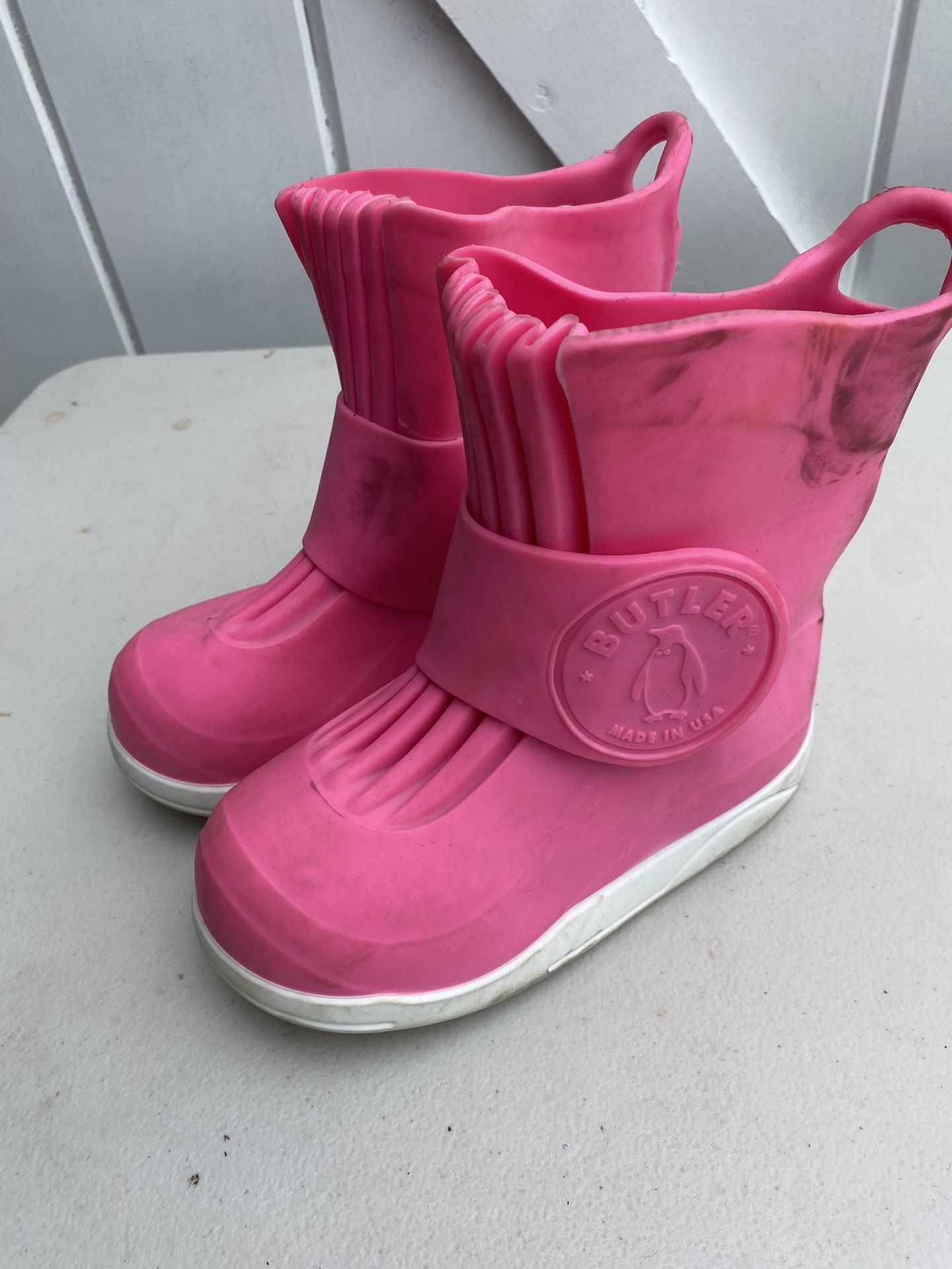 Butler Overboot Pink Passion Unisex Kids Rain Boots Size 12m Thru 01