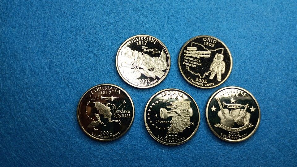 🥶🥶Winter Sale🥶🥶--2002-S State Quarter Proof Set._#6481