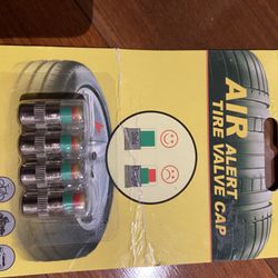 NEW >> Four Air Alert Tire Valve Caps.