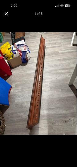 Wood fireplace mantle