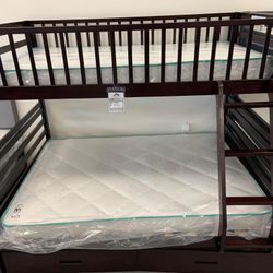 Brand New Bunk beds 2 different colors to choose from Espresso or Gray