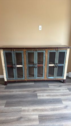 Vintage color 3 door buffet