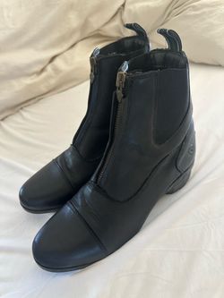 Ariat Heritage IV Zip Paddock Boots – Women’s 9.5 – Black Leather