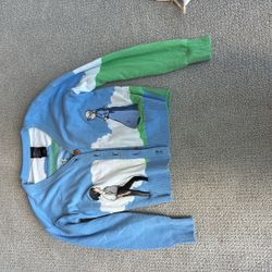 Howls Moving Castle XS Flower Scene Cardigan 