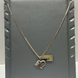 Gold Chain With Charm 10k 20 Inches 