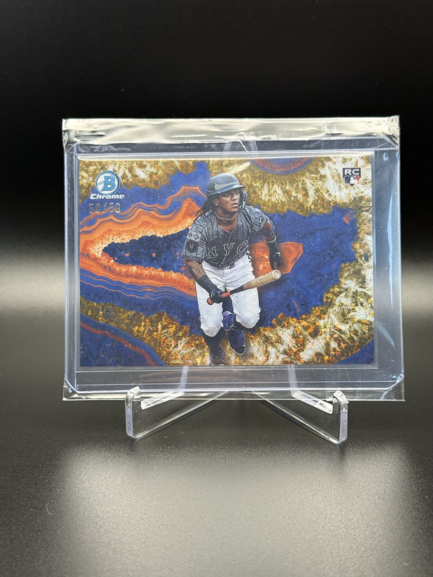 Luisangel Acuna Crystalizzed 50/50 Gold NY Mets #BWC-11