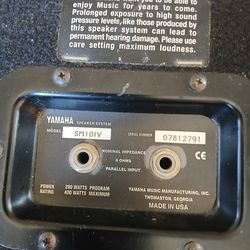 Yamaha speaker system model, SM10lV