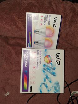WIZ Smart bulbs and led light strip.