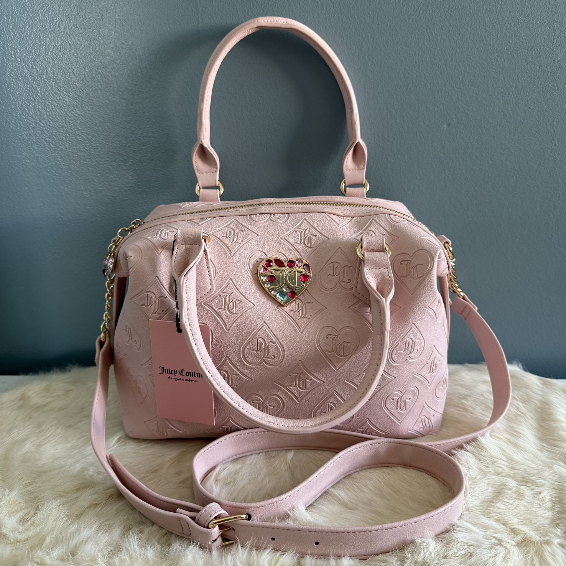 Juicy Couture Glitzed Out Pink Satchel