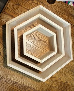 Honeycomb Shelves 3 Pc Set