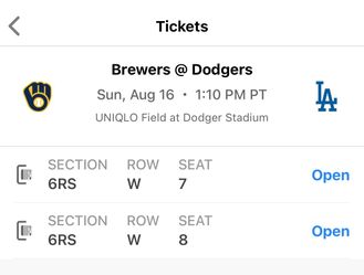 Dodgers vs Brewers