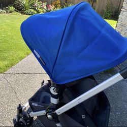 Blue Bugaboo Cameleon canopy and Seat Cover  only