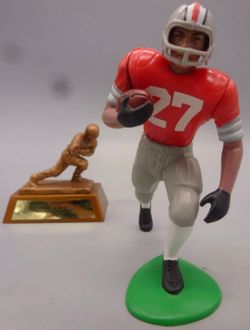 Eddie George w/ Heisman trophy starting lineup