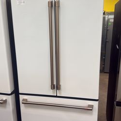 Cafe 36” white refrigerator