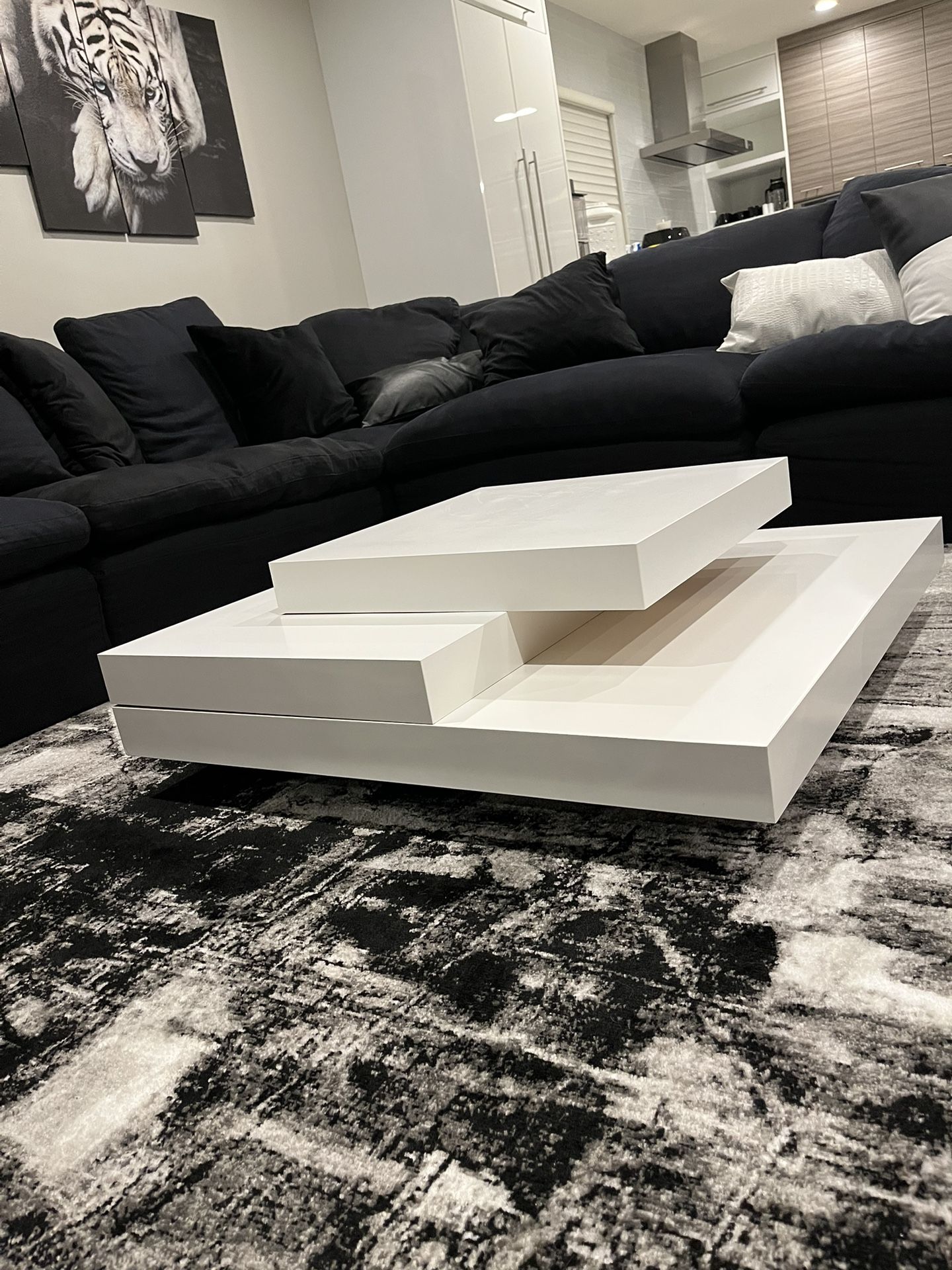 White Square Coffee Table