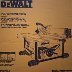 Dewalt 8-1/4 Table Saw 