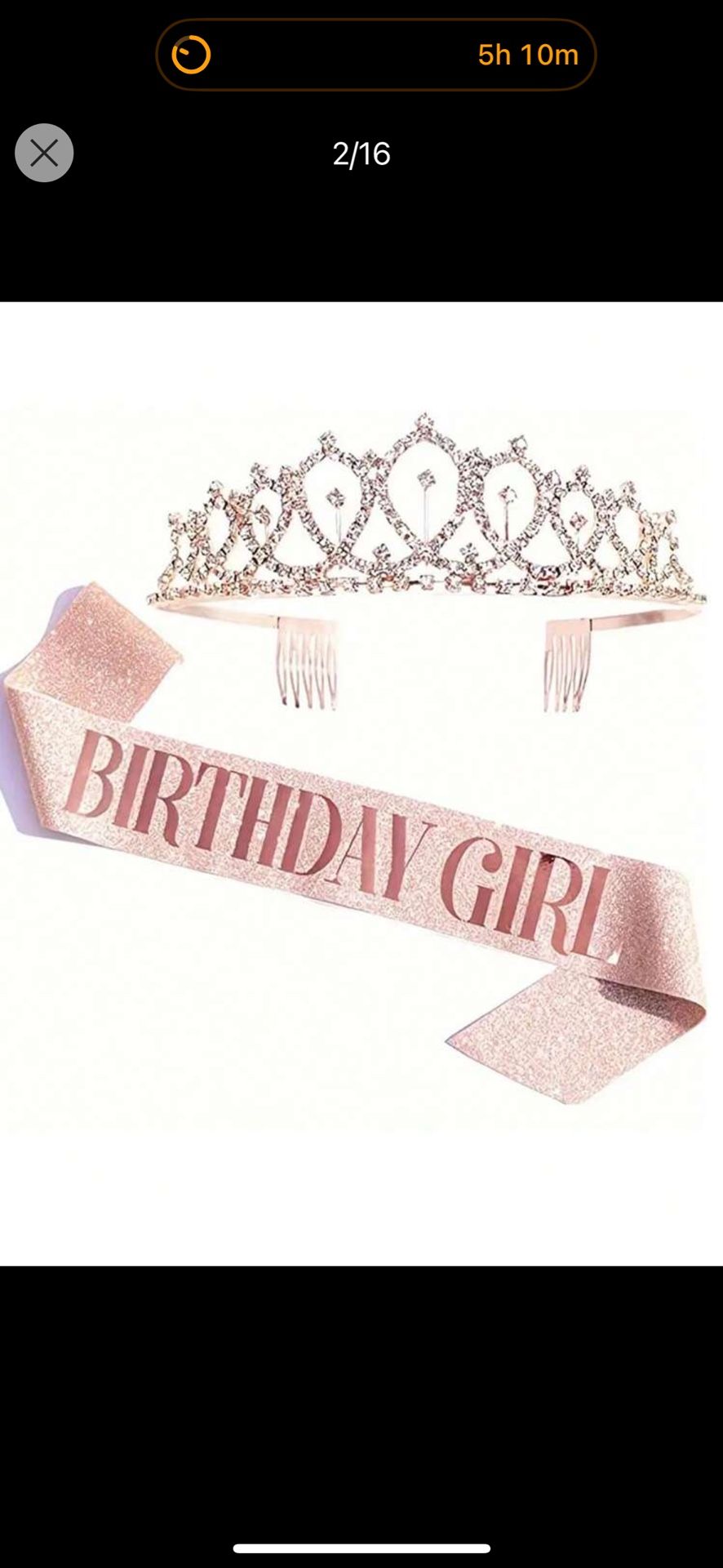 Birthday Sash And Tiara