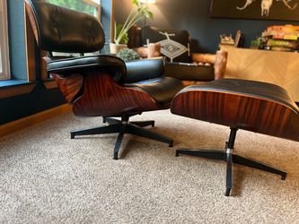 Herman Miller Eames Chair and Ottoman Replica