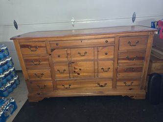 Solid wood dresser