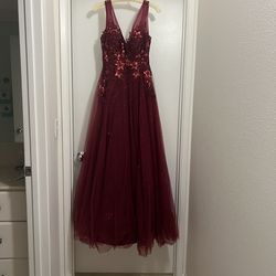 Red Prom Dress - small