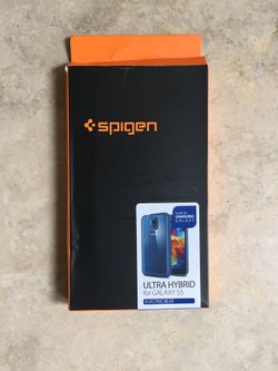 Spigen Screen Protector and Phone Case For Galaxy S5