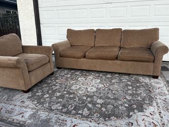 Beautiful 2pc Feather filled Couch set - READ Description