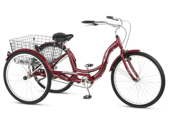 Red adult tricycle