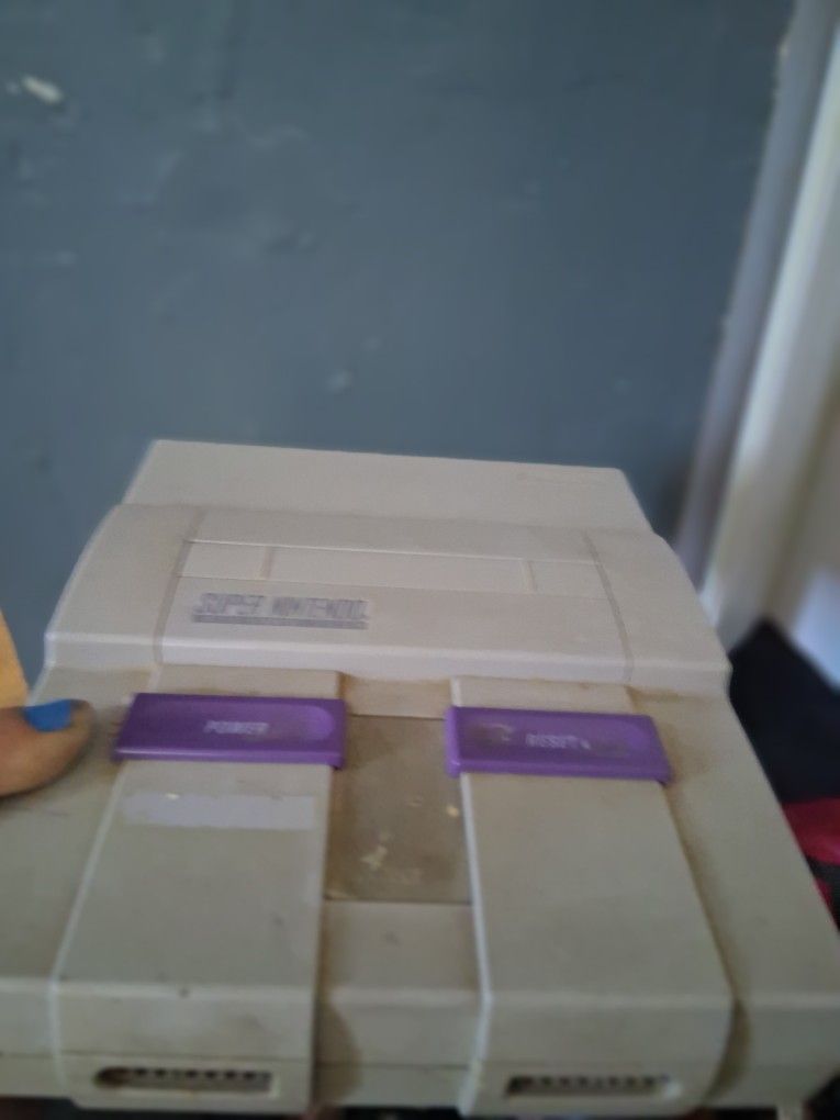 Super Nintendo With Games
