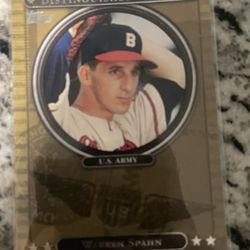 Warren Spahn Distinguished Service 2007 Topps Card #DS22