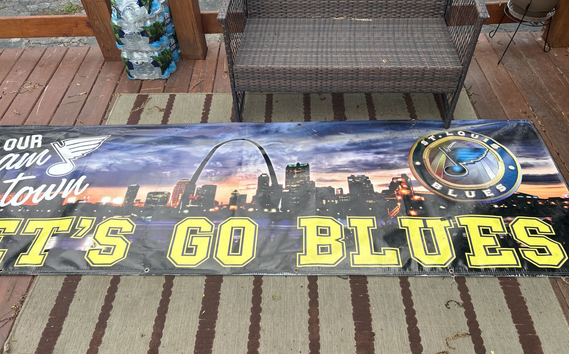 Blues Banner. 74x2x3