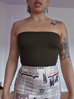 Olive Green Tube Top