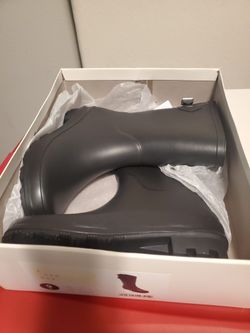 A New Day Vicki Rain Boots Black Women's Size 9 Wide Brand New with Box