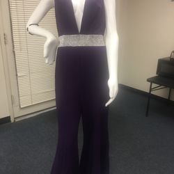 Venus Purple-Silver-Belt Jumper - Medium