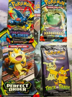 Pokemon Booster pack lot of 4 Sealed