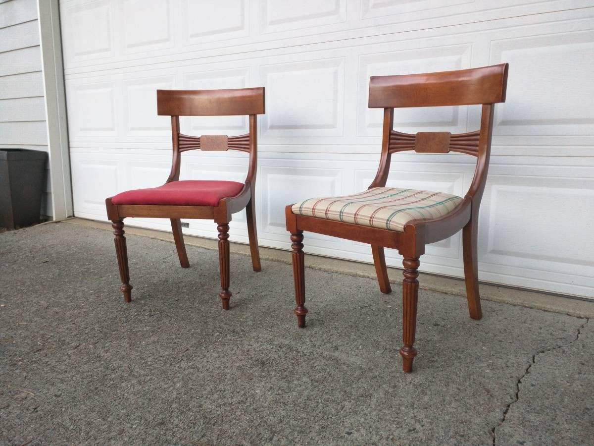 Pair chairs by Milling Road - A Division Of Baker Furniture (High End)