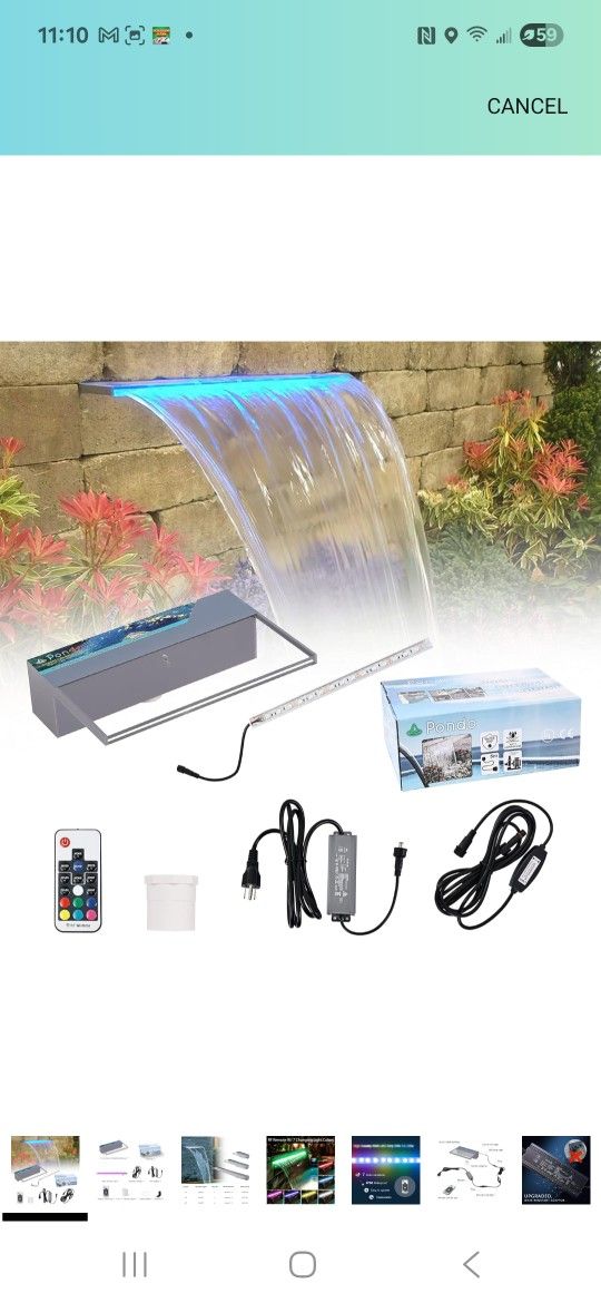 Led Pond Water Fall