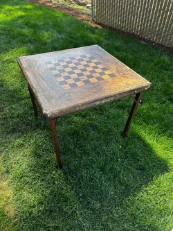 1930/40’s Wood Shwayder Bros Samson Chess Table
