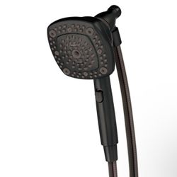 Oxygenics EasyConnect w/ Colossus Oil Rubbed Bronze Square Handheld Shower Head 1.8-GPM (6.8-LPM)