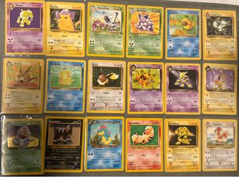 Vintage pokemon cards