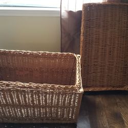 wicker storage big box basket trunk