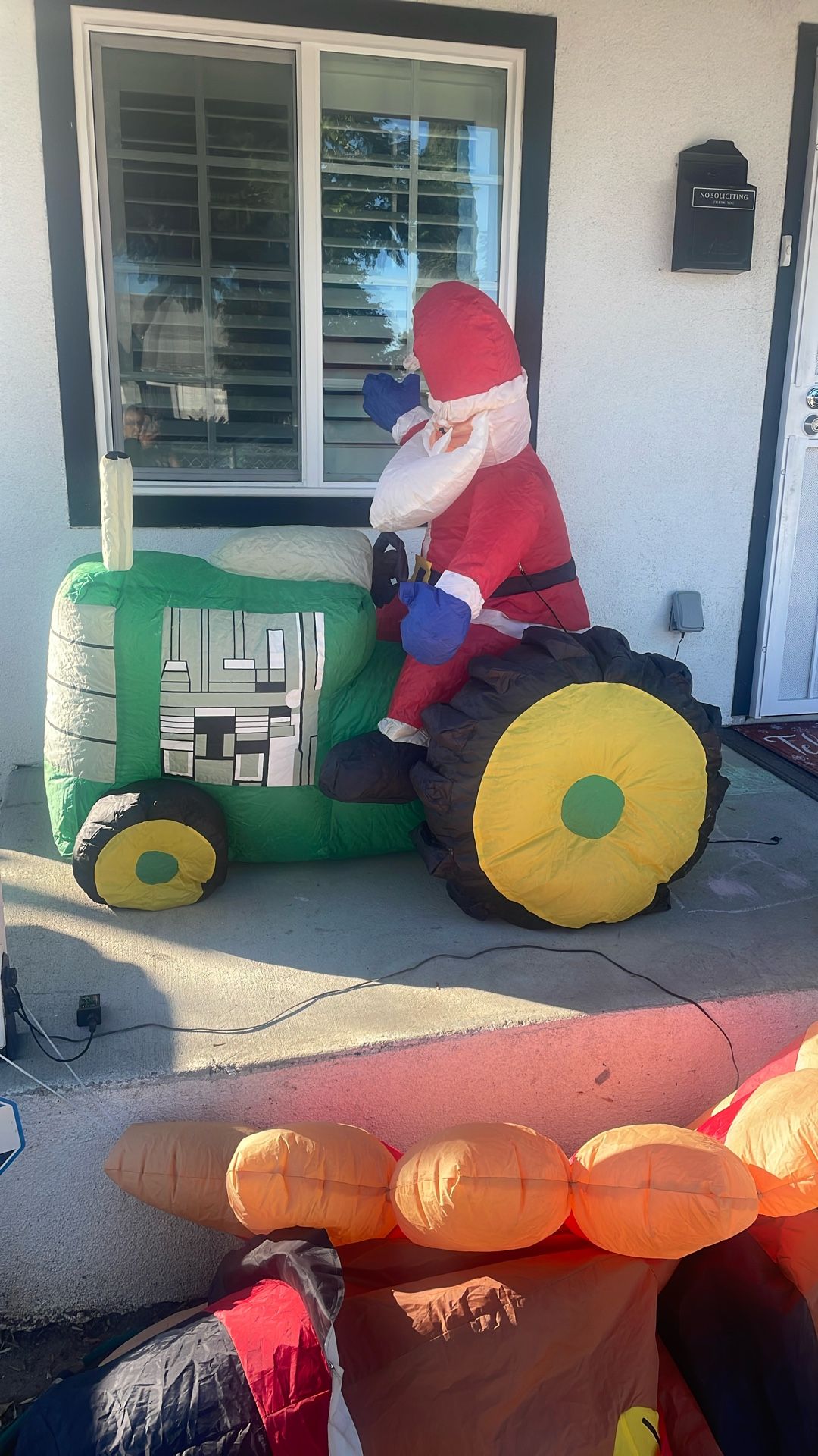 Santa On A Tractor