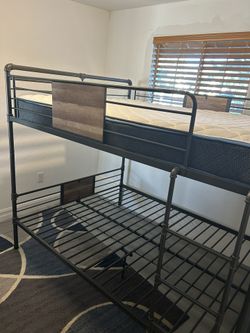 Queen Size Bunk Beds Metal Very Sturdy 1 Mattress Only Litera De Metal Macisa 1 Colchon 280