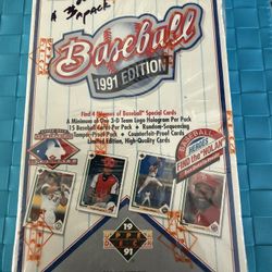 1991 Upper Deck Low # Baseball Wax Box